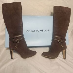 ANTONIO MELANI Chocolate Heeled Boots